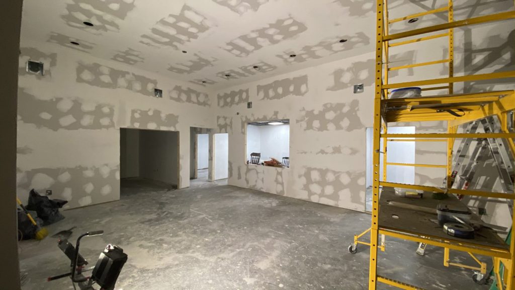 Interior home remodel mid-progress