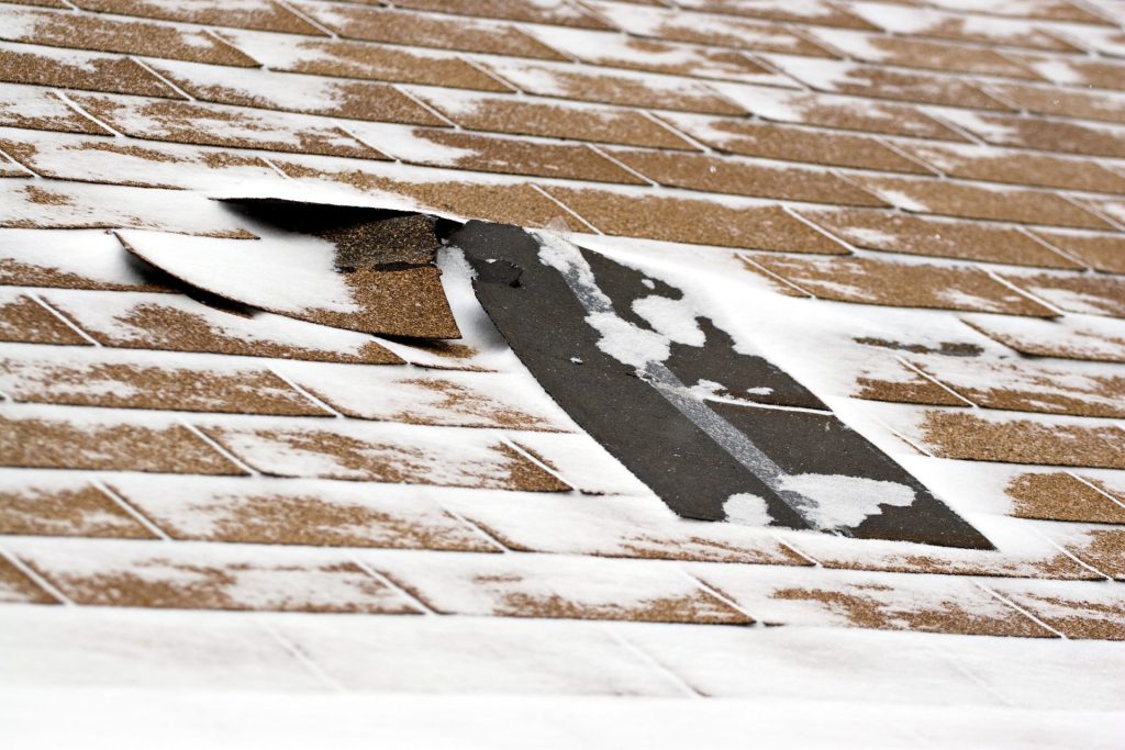 roof covered in snow